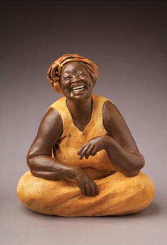 LAUGHER WITH TURBAN